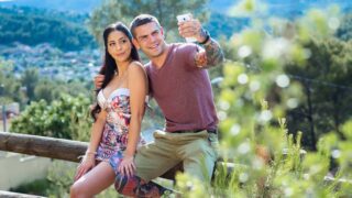 Julia De Lucia – Loved up couple outdoor sunset sex