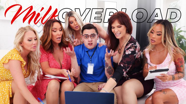 Alexis Malone, Linda Lan, Rachel Steele, Syren De Mer, Taylor Wild – Lind Tech Help Overload