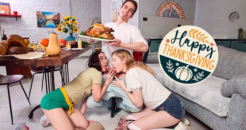 Mia Murkovski, Sia Florance – Pussy stuffing for Thanksgiving