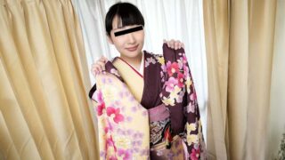 Mai Kagura – A girl with soft big breasts in a kimono